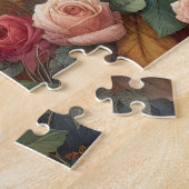 Paarden Vintage Rozen Legpuzzel (Zijkant)