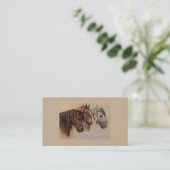 Paarden Visitekaartje (Staand voorkant)