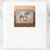 Paarden Vleugels Sticker (Tas)