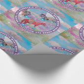 Paarden vliegen cadeaupapier (Hoek)