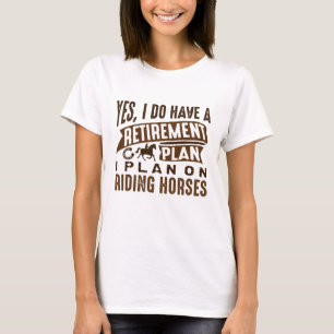 Paarden volgens het uittredingsschema t-shirt