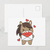 Paarden voor het harden van Valentijnsdagen Briefkaart (Voorkant / Achterkant)