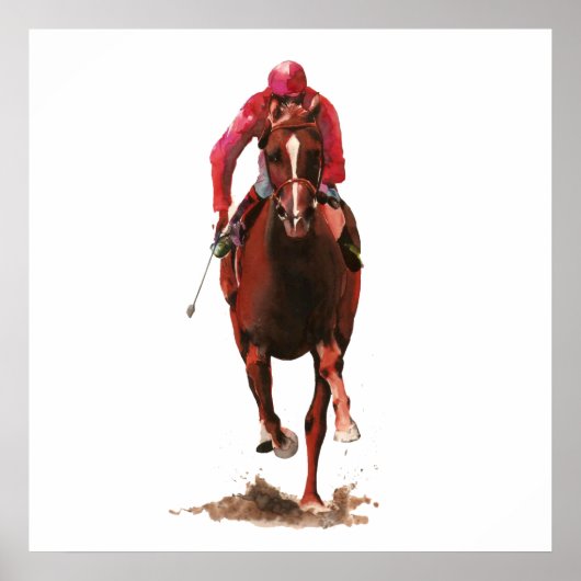 Paarden voor muren poster (Voorkant)