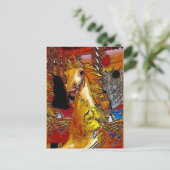 Paarden voor vliegvelden briefkaart (Staand voorkant)