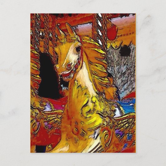 Paarden voor vliegvelden briefkaart (Voorkant)