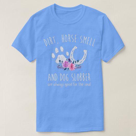 Paarden voor vrouwelijke paardenbont en honden t-shirt (Design voorkant)