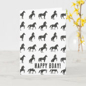 Paarden Vouwkaart Kaart (Gele Bloem)