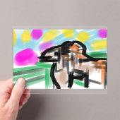 Paarden vreugde acryl uitnodigingen (Insitu (Draagbaar))