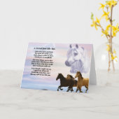 Paarden Vriend Gedicht Kaart (Gele Bloem)