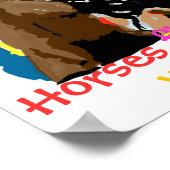 Paarden vullen ons leven met kleur poster (Hoek)