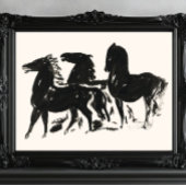  Paarden Wall Art Antiek Paardensport Print
