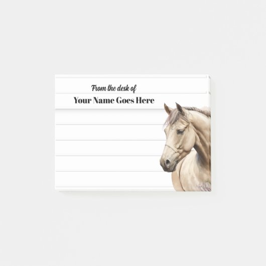 Paarden waterverf westerne binnenste notitie post-it® notes (Voorkant)