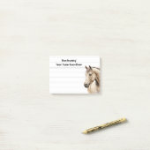 Paarden waterverf westerne binnenste notitie post-it® notes (Op bureau)