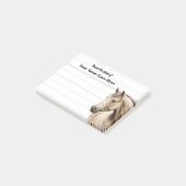 Paarden waterverf westerne binnenste notitie post-it® notes (Schuin)