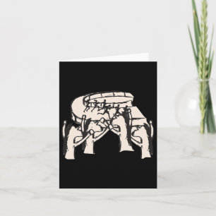 Paarden wedden op mensen racen paardensport gift f kaart