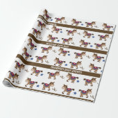 Paarden Western Baby shower nieuwe baby Cadeaupapier (Uitgerold)