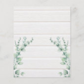 Paarden Western Weddenschap Greenery Wood Rustic (Achterkant)