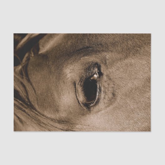 Paarden Westerne Rustische  ontkoppeling Tissuepapier (Voorkant)