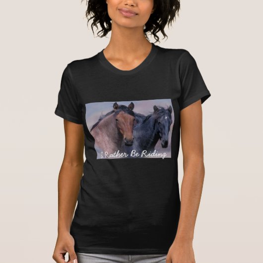 Paarden Wild en Wonderful Dames T-Shirt (Voorkant)