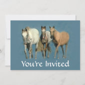Paarden Wild en Wonderful Party Invitation Kaart (Voorkant)