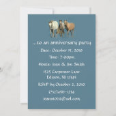 Paarden Wild en Wonderful Party Invitation Kaart (Achterkant)