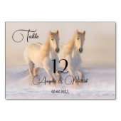 Paarden Winterweddenschapenkaart Kaart (Voorkant)