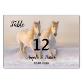 Paarden Winterweddenschapenkaart Kaart (Voorkant)