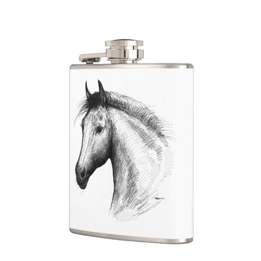 Paarden: wit heupfles (Links)