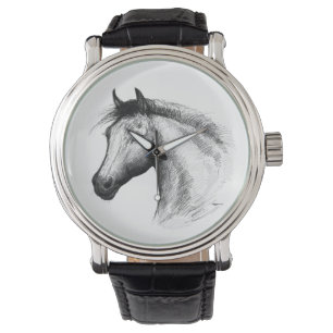 Paarden: wit horloge