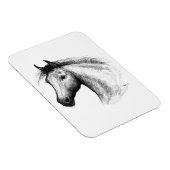 Paarden: wit magneet (Rechterzijde)