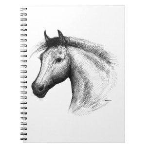Paarden: wit notitieboek