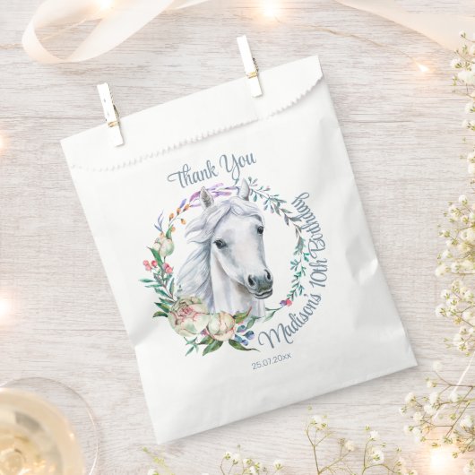 Paarden zadelen op cowgirl verjaardag gepersonalis bedankzakje (Geknipt)