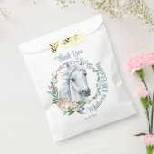 Paarden zadelen op cowgirl verjaardag gepersonalis bedankzakje (Gezegeld)