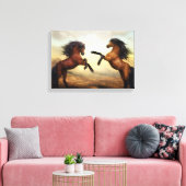 Paarden | Zazzle_Growshop. Canvas Afdruk (Insitu (Woonkamer))