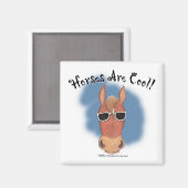 Paarden zijn cool! magneet (Voorkant / Achterkant)