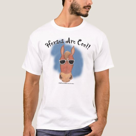 Paarden zijn cool! t-shirt (Voorkant)