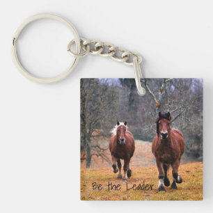 Paarden zijn de leider sleutelhanger