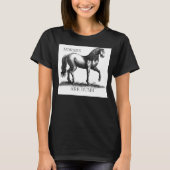 Paarden zijn duim t-shirt (Voorkant)