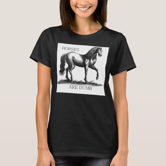 Paarden zijn duim t-shirt (Voorkant)