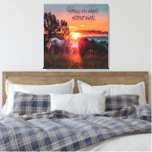 Paarden zijn engelen zonder vleugels canvas afdruk (Insitu (Slaapkamer))