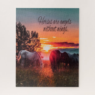 Paarden zijn engelen zonder vleugels legpuzzel