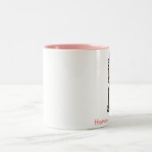 Paarden zijn geluk tweekleurige koffiemok (Center)