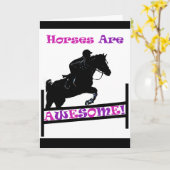 Paarden zijn Geweldige Kaart (Gele Bloem)
