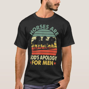 Paarden zijn Gods excuus voor mannen kleding T-shirt