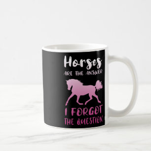 Paarden zijn het antwoord dat ik de vraag paarden koffiemok