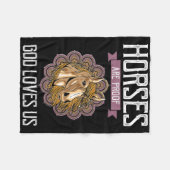 Paarden zijn het bewijs dat God ons verliest - paa Fleece Deken (Voorkant (Horizontaal))
