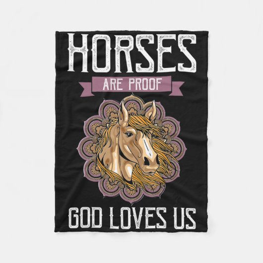 Paarden zijn het bewijs dat God ons verliest - paa Fleece Deken (Voorkant)