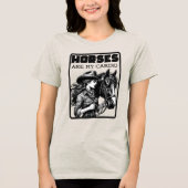 Paarden Zijn Mijn Cardio Tri-Blend Shirt (Voorkant)