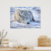 Paarden zijn mijn Clan Quote Mare Aslapen Motivati Poster (Keuken)