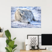 Paarden zijn mijn Clan Quote Mare Aslapen Motivati Poster (Thuiskantoor)